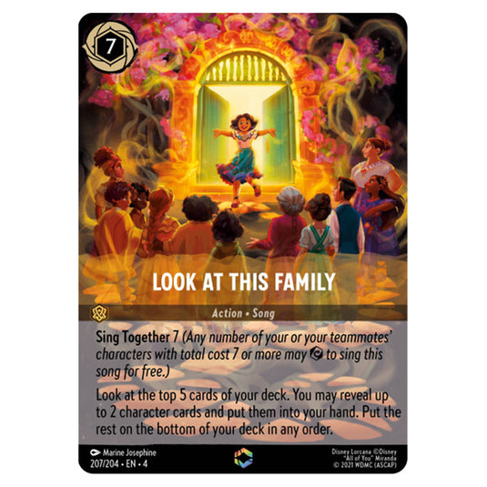 Lorcana - Ursula's Return - Look At This Family (Enchanted) - 207/204