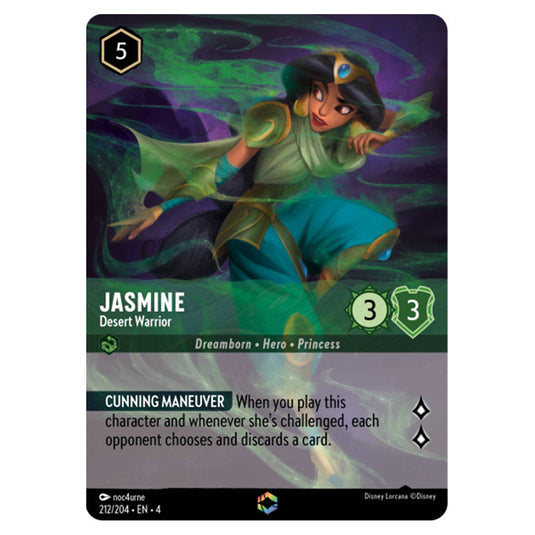 Lorcana - Ursula's Return - Jasmine - Desert Warrior (Enchanted) - 212/204