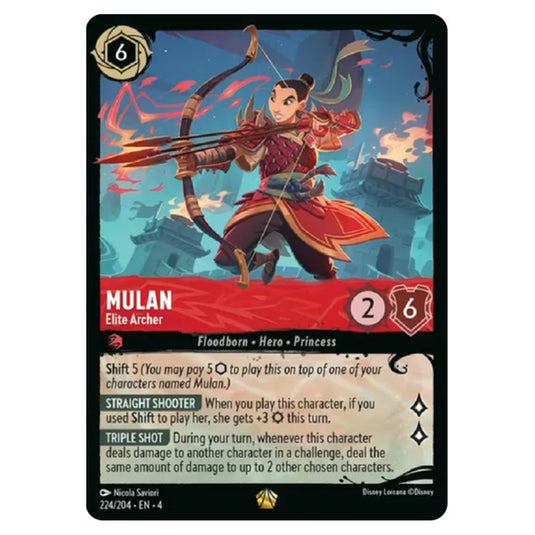 Lorcana - Ursula's Return - Mulan - Elite Archer (Legendary) - 224/204