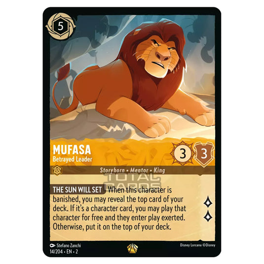 lorcana mufasa card Lorcana - Rise of the Floodborn - Mufasa