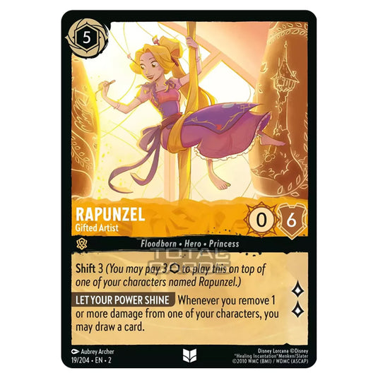 Lorcana - Rise of the Floodborn - Rapunzel - Gifted Artist (Uncommon) - 019/204