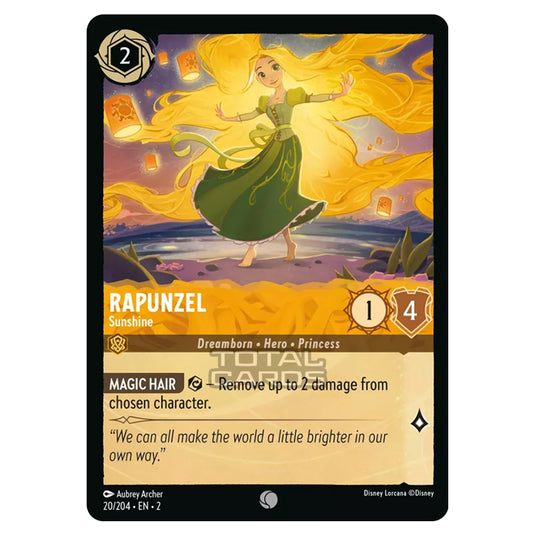 Lorcana - Rise of the Floodborn - Rapunzel - Sunshine (Common) - 020/2 Lorcana - Rise of the Floodborn - Rapunzel - Sunshine (Common) - 020/2