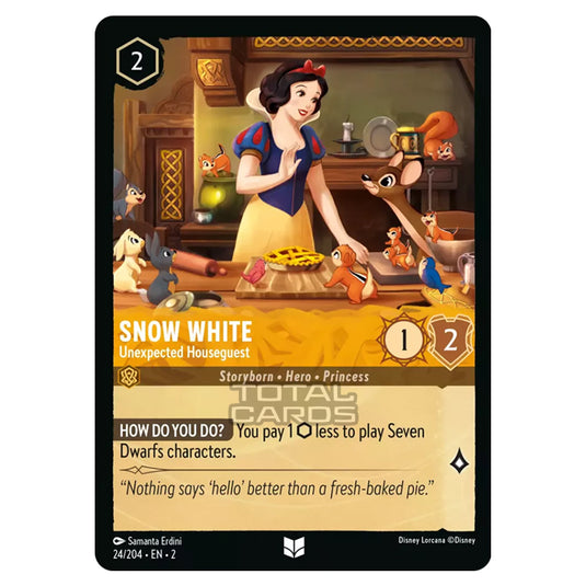 Lorcana - Rise of the Floodborn - Snow White - Unexpected Houseguest (Uncommon) - 024/204