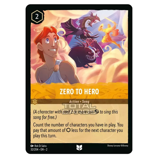 Lorcana - Rise of the Floodborn - Zero to Hero (Uncommon) - 032/204 Lorcana - Rise of the Floodborn - Zero to Hero (Uncommon) - 032/204