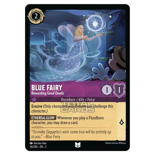 Lorcana - Rise of the Floodborn - Blue Fairy - Rewarding Good Deeds (Uncommon) - 036/204