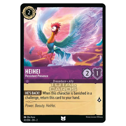 Lorcana - Rise of the Floodborn - HeiHei - Persistent Presence (Uncommon) - 043/204