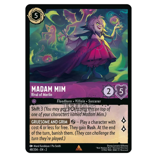 Lorcana - Rise of the Floodborn - Madam Mim - Rival of Merlin (Rare) - 048/204