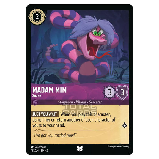 Lorcana - Rise of the Floodborn - Madam Mim - Snake (Uncommon) - 049/204