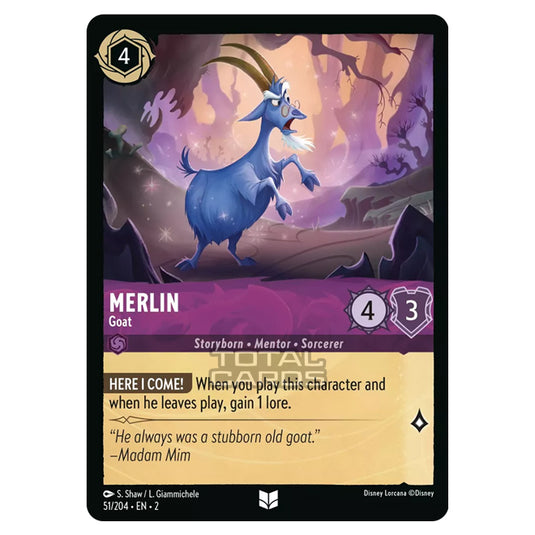 Lorcana - Rise of the Floodborn - Merlin - Goat (Uncommon) - 051/204