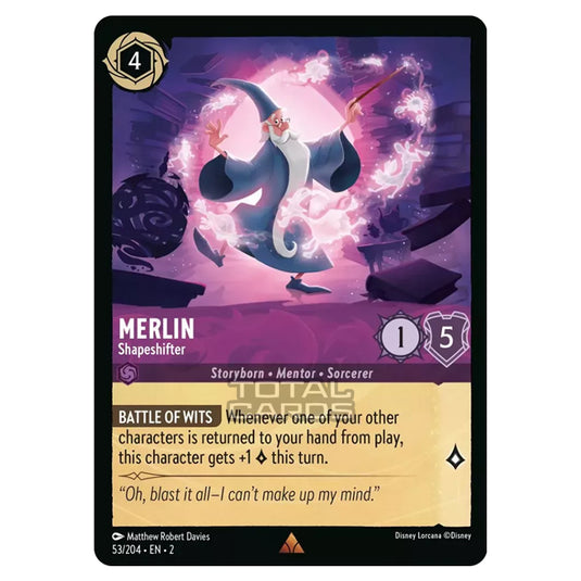 Lorcana - Rise of the Floodborn - Merlin - Shapeshifter (Rare) - 053/2 Lorcana - Rise of the Floodborn - Merlin - Shapeshifter (Rare) - 053/2