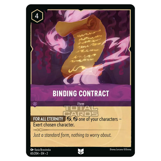 Lorcana - Rise of the Floodborn - Binding Contract (Uncommon) - 065/204