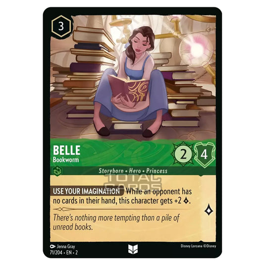 Lorcana - Rise of the Floodborn - Belle - Bookworm (Uncommon) - 071/204