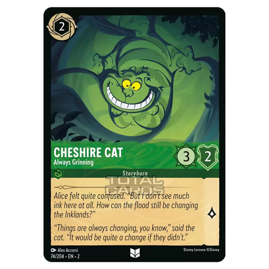 Lorcana - Rise of the Floodborn - Cheshire Cat - Always Grinning (Uncommon) - 074/204