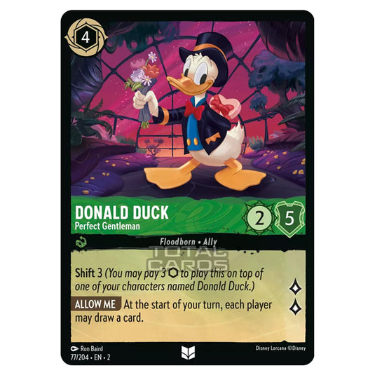 Lorcana - Rise of the Floodborn - Donald Duck - Perfect Gentleman (Uncommon) - 077/204