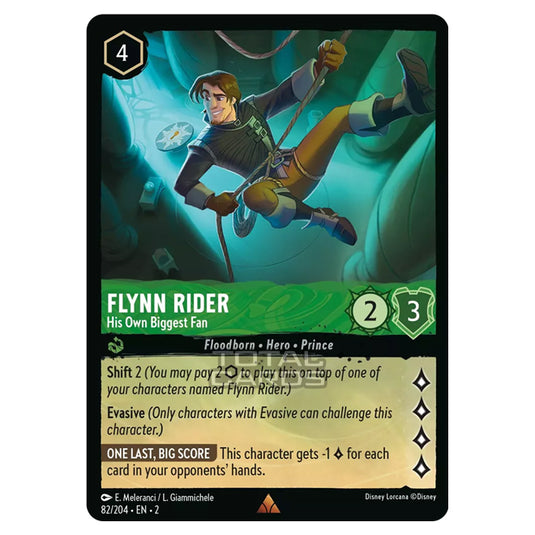 Lorcana - Rise of the Floodborn - Flynn Rider - His Own Biggest Fan (Rare) - 082/204