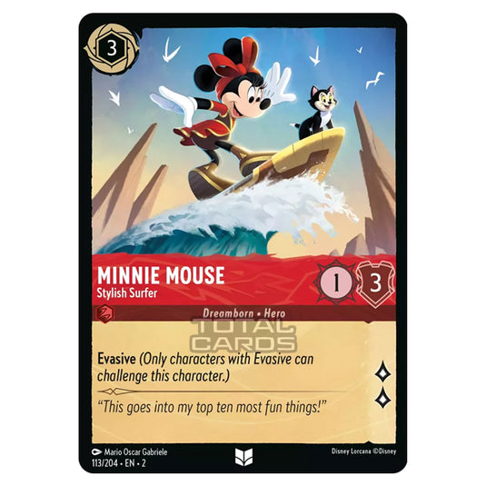 Lorcana - Rise of the Floodborn - Minnie Mouse - Stylish Surfer (Uncommon) - 113/204