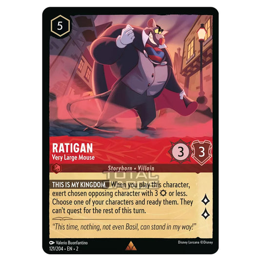 Lorcana - Rise of the Floodborn - Ratigan - Very Large Mouse (Rare) - 121/204