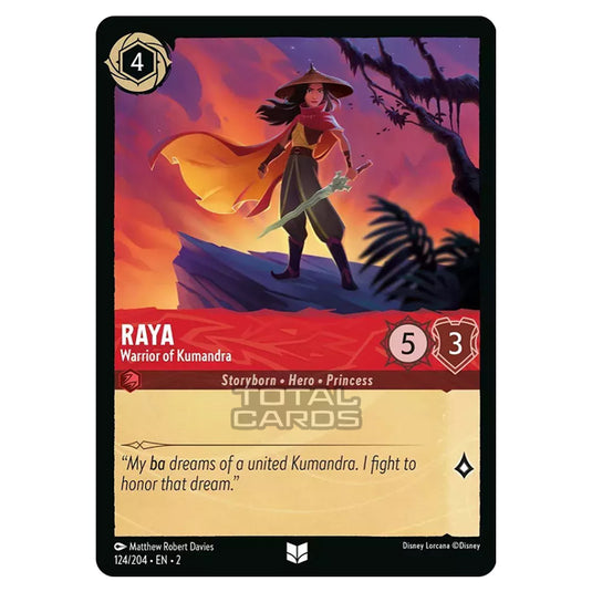 Lorcana - Rise of the Floodborn - Raya - Warrior of Kumandra (Uncommon) - 124/204