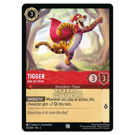 Lorcana - Rise of the Floodborn - Tigger - One of a Kind (Common) - 127/204