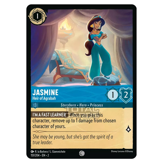 Lorcana - Rise of the Floodborn - Jasmine - Heir of Agrabah (Common) - 151/204