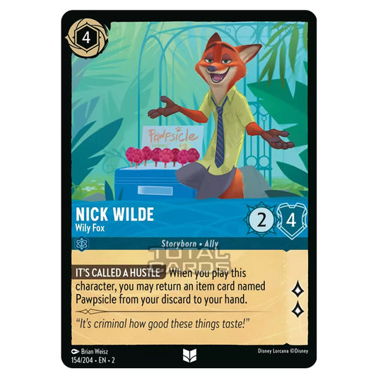 Lorcana - Rise of the Floodborn - Nick Wilde - Wily Fox (Uncommon) - 154/204