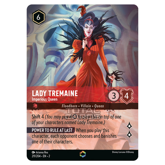 Lorcana - Rise of the Floodborn - Lady Tremaine - Imperious Queen (Enchanted) - 211/204