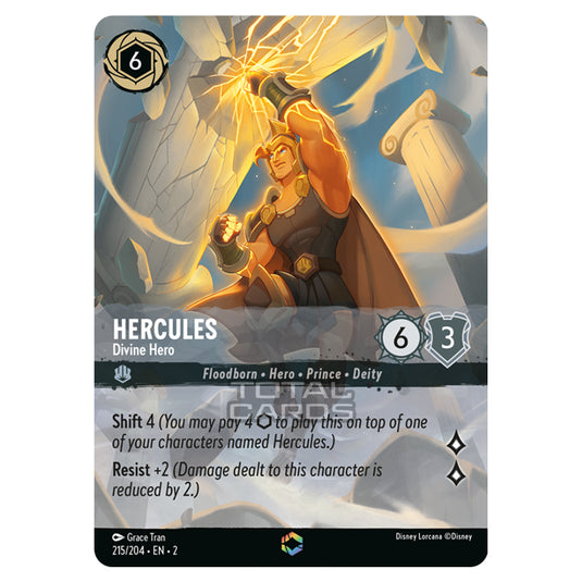 Lorcana - Rise of the Floodborn - Hercules - Divine Hero (Enchanted) - Lorcana - Rise of the Floodborn - Hercules - Divine Hero (Enchanted) -