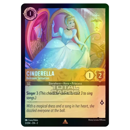 Lorcana - Rise of the Floodborn - Cinderella - Ballroom Sensation (Rare) - 003/204 (Foil)