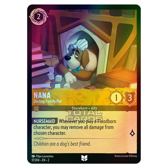 Lorcana - Rise of the Floodborn - Nana - Darling Family Pet (Uncommon) - 017/204 (Foil)