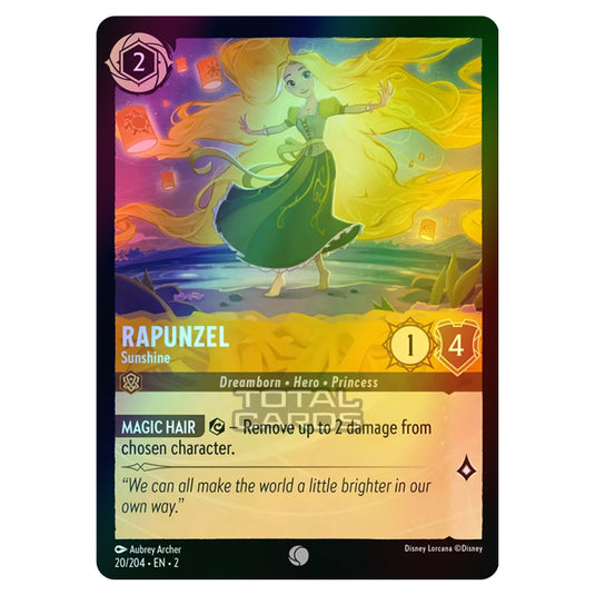 Lorcana - Rise of the Floodborn - Rapunzel - Sunshine (Common) - 020/204 (Foil)