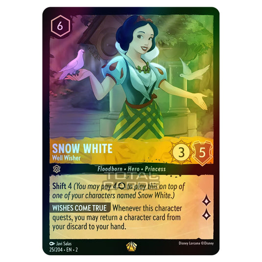 Lorcana - Rise of the Floodborn - Snow White - Well Wisher (Legendary) - 025/204 (Foil)