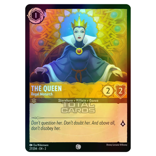 Lorcana - Rise of the Floodborn - The Queen - Regal Monarch (Common) - 027/204 (Foil)