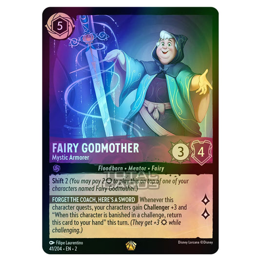 Lorcana - Rise of the Floodborn - Fairy Godmother - Mystic Armorer (Legendary) - 041/204 (Foil)