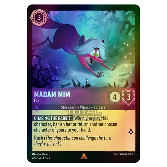 Lorcana - Rise of the Floodborn - Madam Mim - Fox (Rare) - 046/204 (Foil)