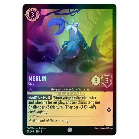 Lorcana - Rise of the Floodborn - Merlin - Crab (Common) - 050/204 (Foil)