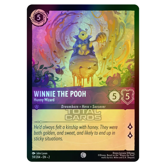 Lorcana - Rise of the Floodborn - Winnie the Pooh - Hunny Wizard (Common) - 059/204 (Foil)