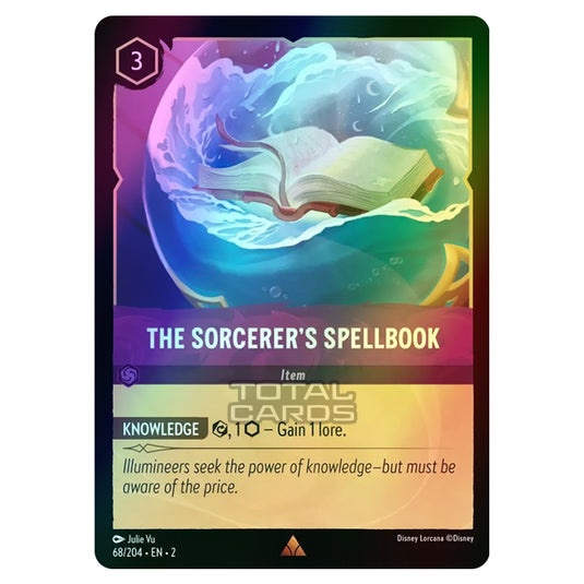 Lorcana - Rise of the Floodborn - The Sorcerer's Spellbook (Rare) - 068/204 (Foil)