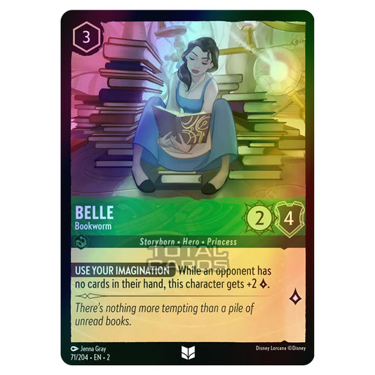 Lorcana - Rise of the Floodborn - Belle - Bookworm (Uncommon) - 071/20 Lorcana - Rise of the Floodborn - Belle - Bookworm (Uncommon) - 071/20