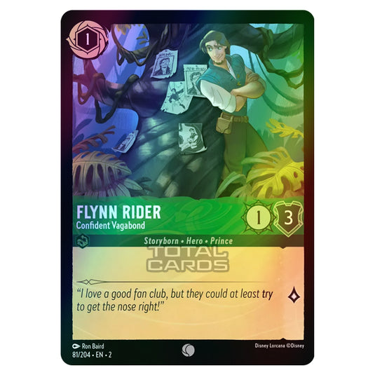 Lorcana - Rise of the Floodborn - Flynn Rider - Confident Vagabond (Common) - 081/204 (Foil)