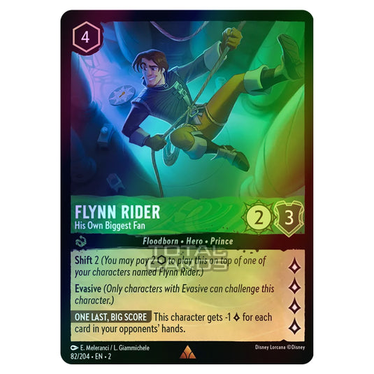 Lorcana - Rise of the Floodborn - Flynn Rider - His Own Biggest Fan (Rare) - 082/204 (Foil)