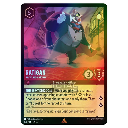 Lorcana - Rise of the Floodborn - Ratigan - Very Large Mouse (Rare) - 121/204 (Foil)