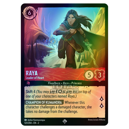 Lorcana - Rise of the Floodborn - Raya - Leader of Heart (Super Rare) - 123/204 (Foil)