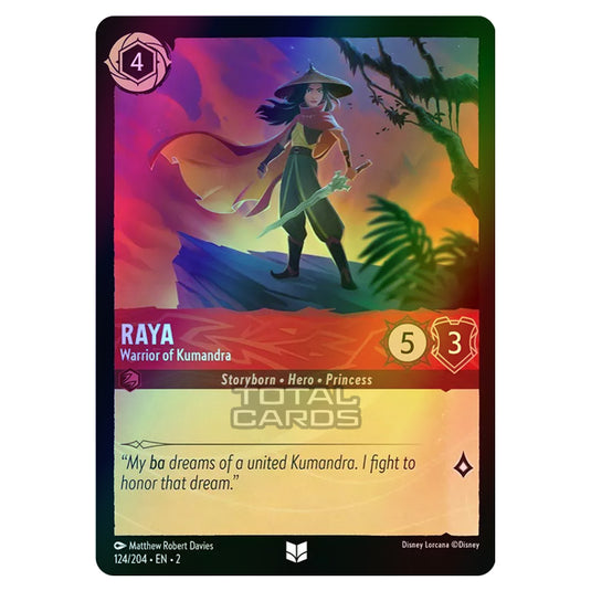 raya lorcana card - Kumandran Rider (Enchanted) Enchanted Cost Ink Disney Lorcana TCG fan opens