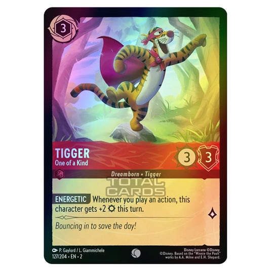 Lorcana - Rise of the Floodborn - Tigger - One of a Kind (Common) - 127/204 (Foil)