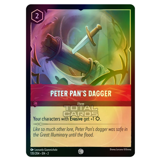 Lorcana - Rise of the Floodborn - Peter Pan’s Dagger (Common) - 135/204 (Foil)