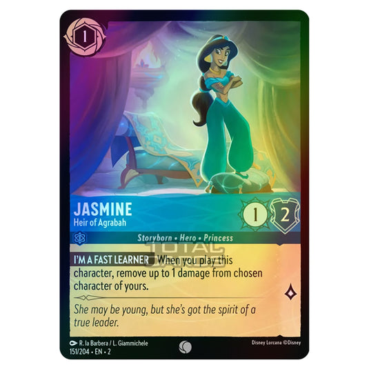 Lorcana - Rise of the Floodborn - Jasmine - Heir of Agrabah (Common) - 151/204 (Foil)