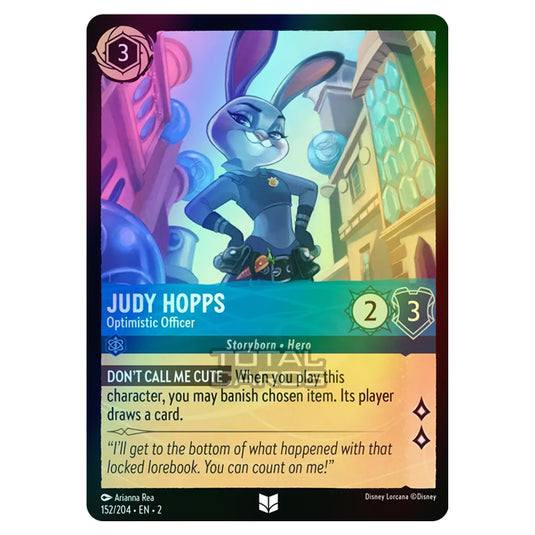 Lorcana - Rise of the Floodborn - Judy Hopps - Optimistic Officer (Uncommon) - 152/204 (Foil)