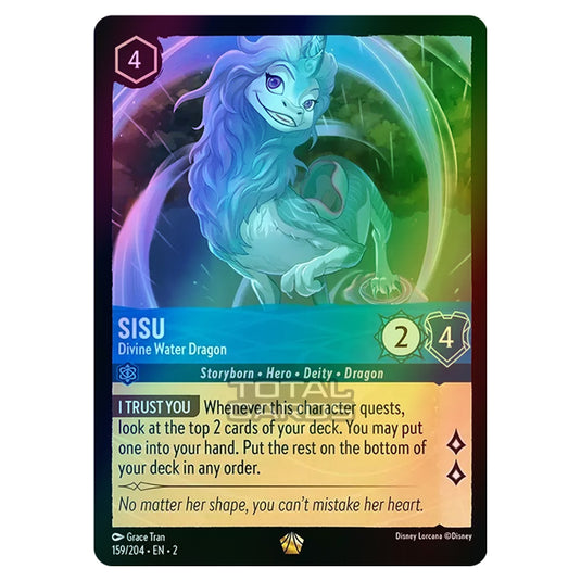 Lorcana - Rise of the Floodborn - Sisu - Divine Water Dragon (Legendary) - 159/204 (Foil)