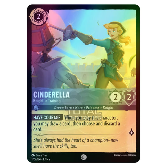 Lorcana - Rise of the Floodborn - Cinderella - Knight in Training (Common) - 176/204 (Foil)