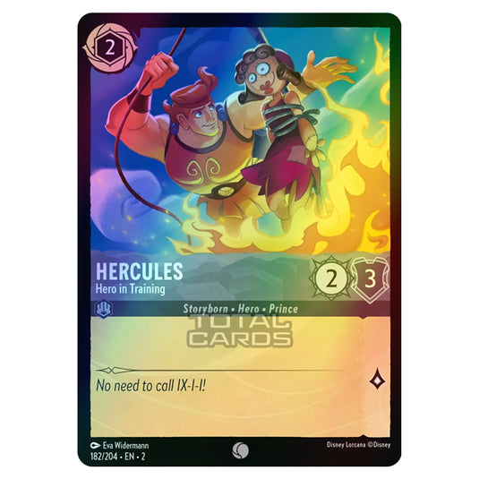 Lorcana - Rise of the Floodborn - Hercules - Hero in Training (Common) - 182/204 (Foil)